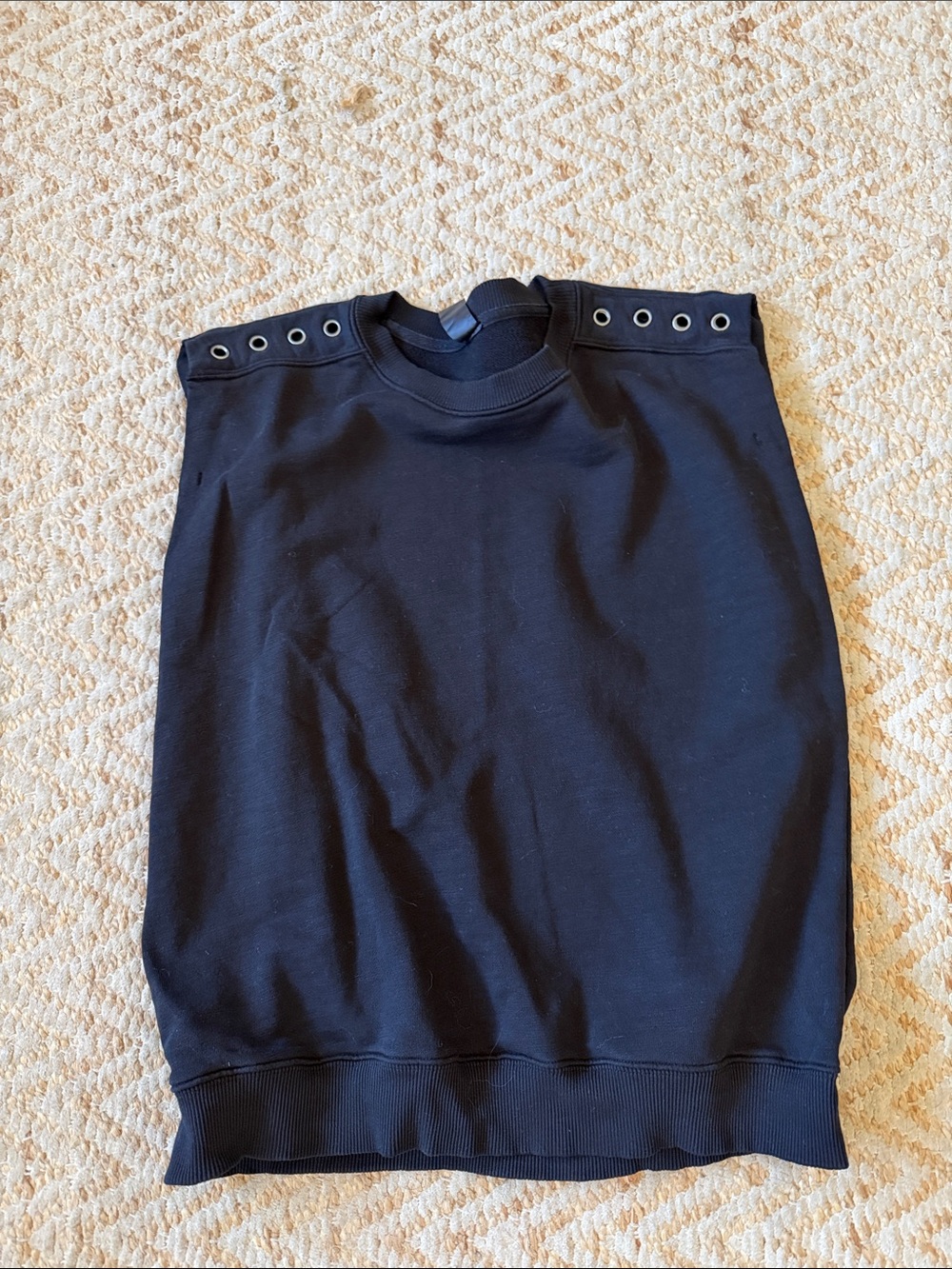 Black Women's Eyelet Tank